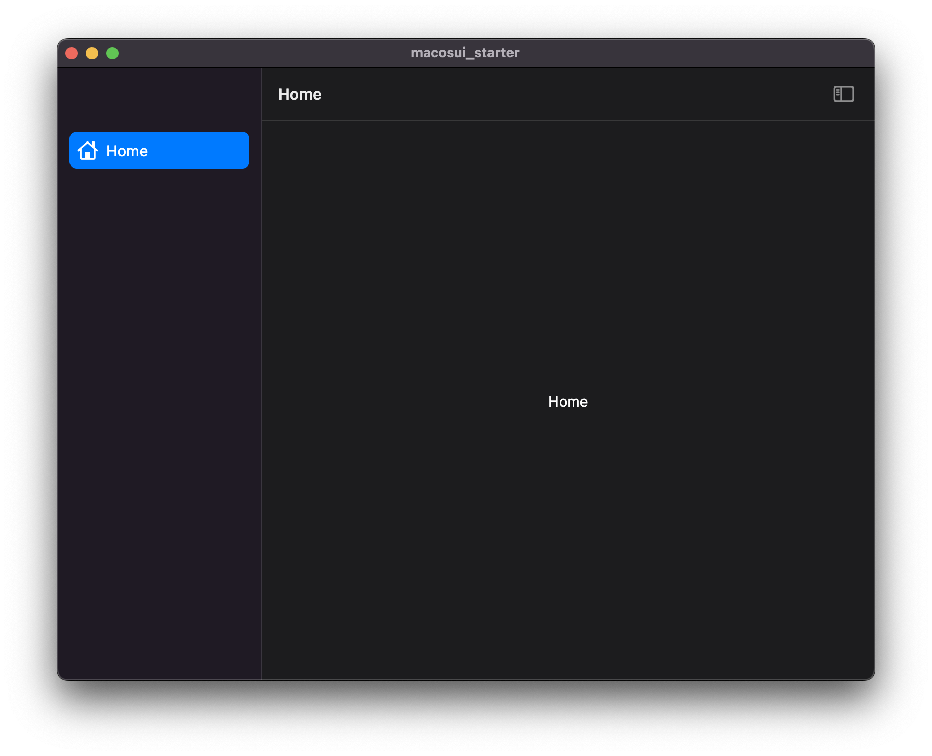 Generating Starter Apps Macos ui